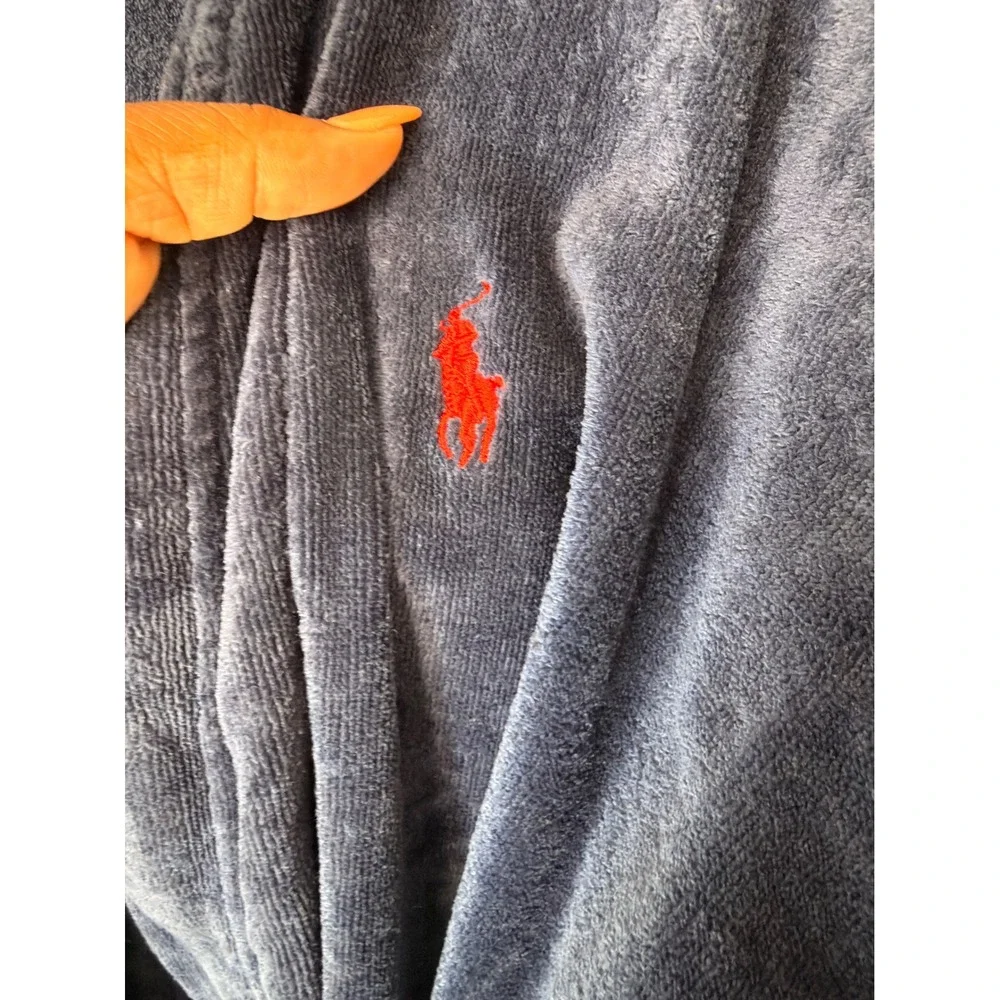 Polo Ralph Lauren‎ Men's Sleepwear Soft Cotton Kimono Velour Robe Large/XL